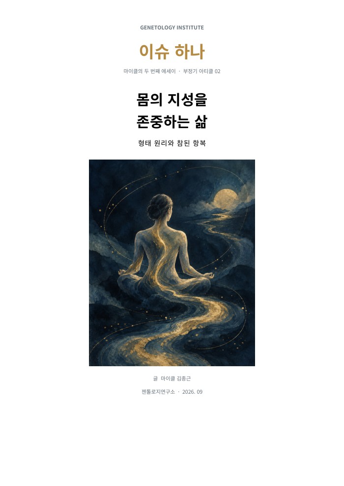 이슈하나 2호 · 몸의 지성을 존중하는 삶